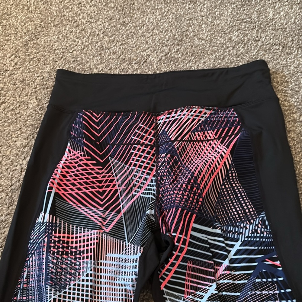 Calvin Klein Performance Geometric Patterned Leggings - Picture 3 of 5